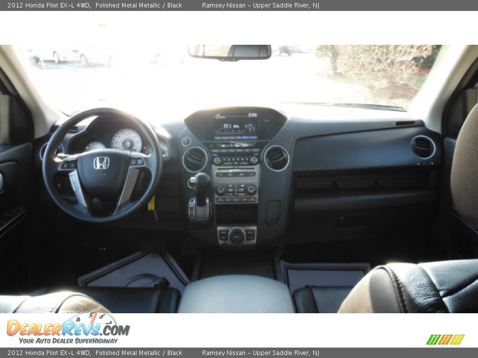 2012 Honda Pilot EX-L 4WD Polished Metal Metallic / Black Photo #22