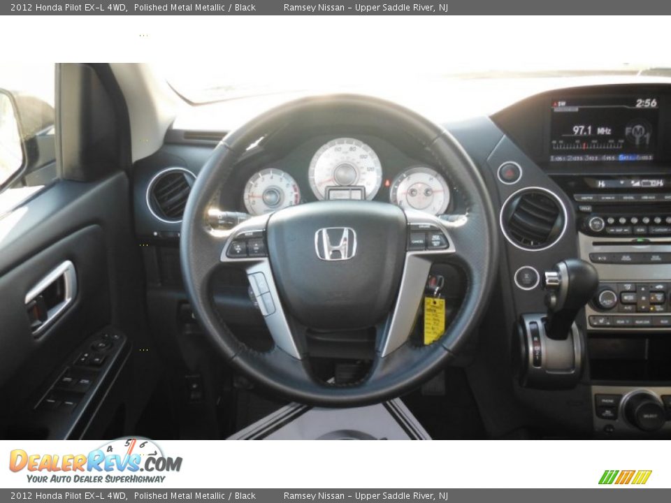 2012 Honda Pilot EX-L 4WD Polished Metal Metallic / Black Photo #23