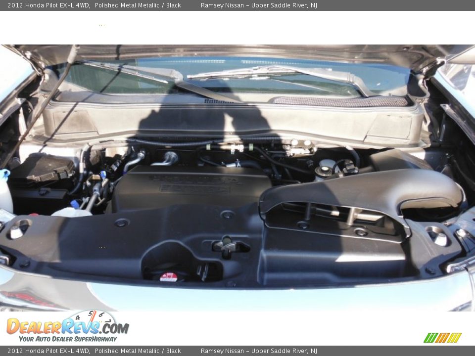 2012 Honda Pilot EX-L 4WD Polished Metal Metallic / Black Photo #33