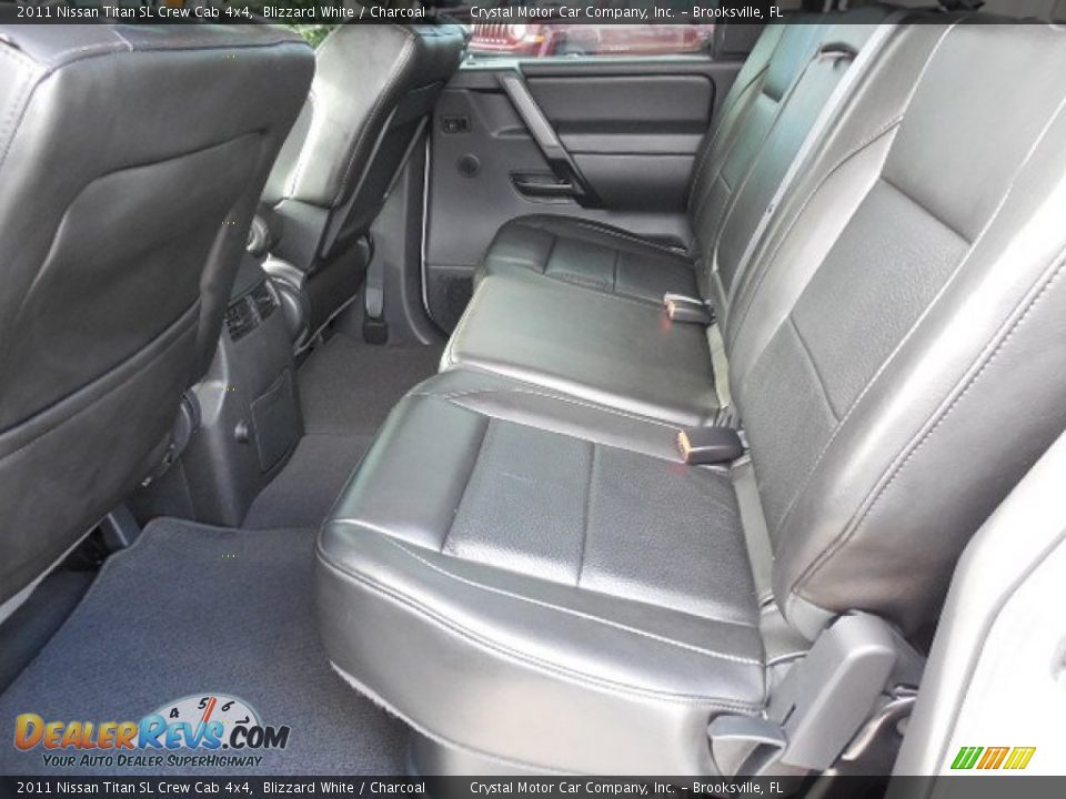 Rear Seat of 2011 Nissan Titan SL Crew Cab 4x4 Photo #5