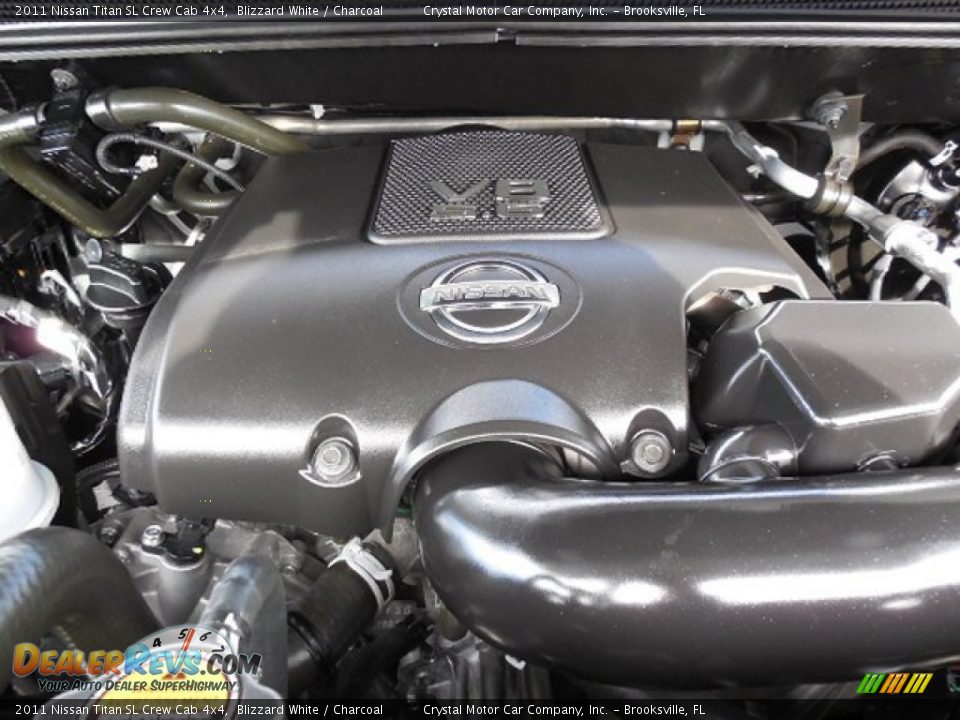 2011 Nissan Titan SL Crew Cab 4x4 5.6 Liter Flex-Fuel DOHC 32-Valve CVTCS V8 Engine Photo #17
