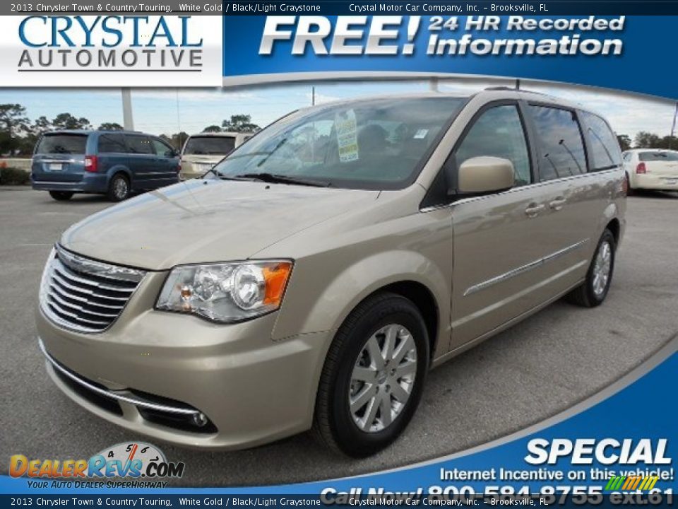 2013 Chrysler Town & Country Touring White Gold / Black/Light Graystone Photo #1