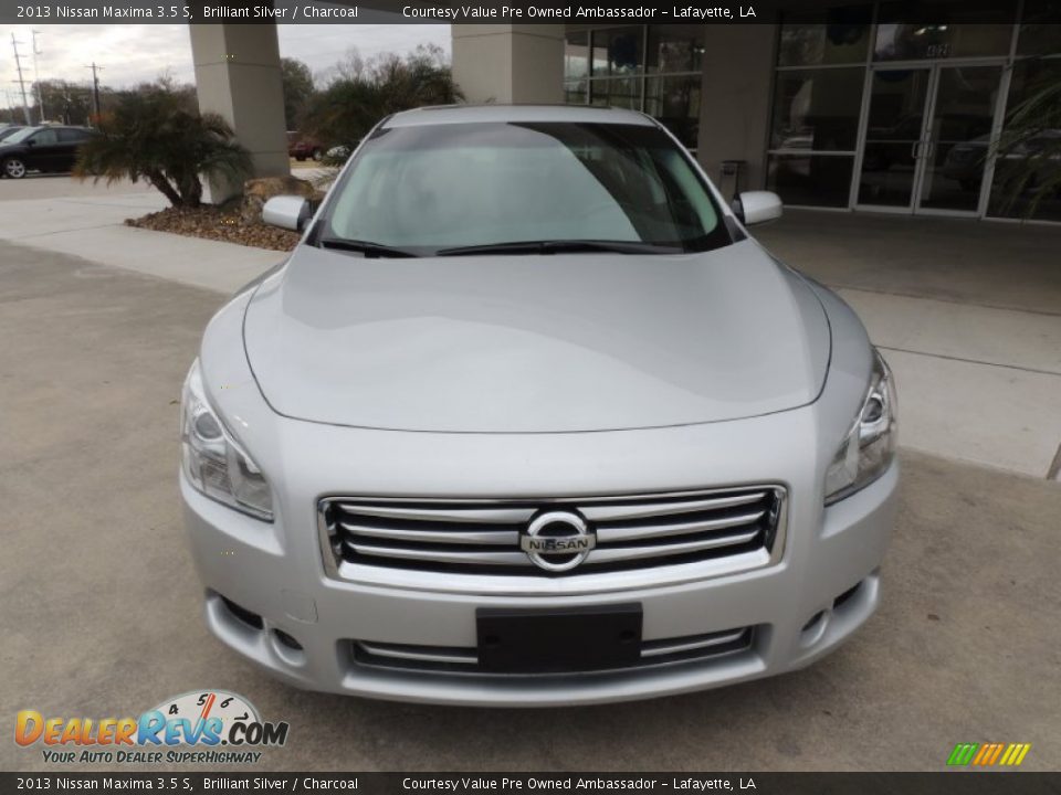 2013 Nissan Maxima 3.5 S Brilliant Silver / Charcoal Photo #2