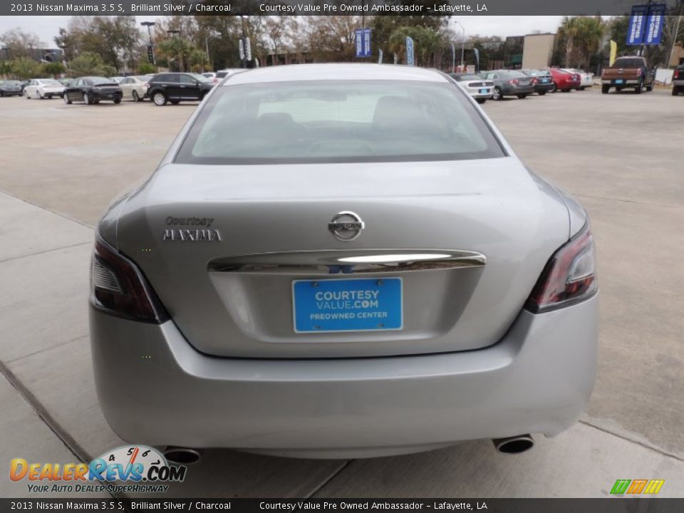 2013 Nissan Maxima 3.5 S Brilliant Silver / Charcoal Photo #3