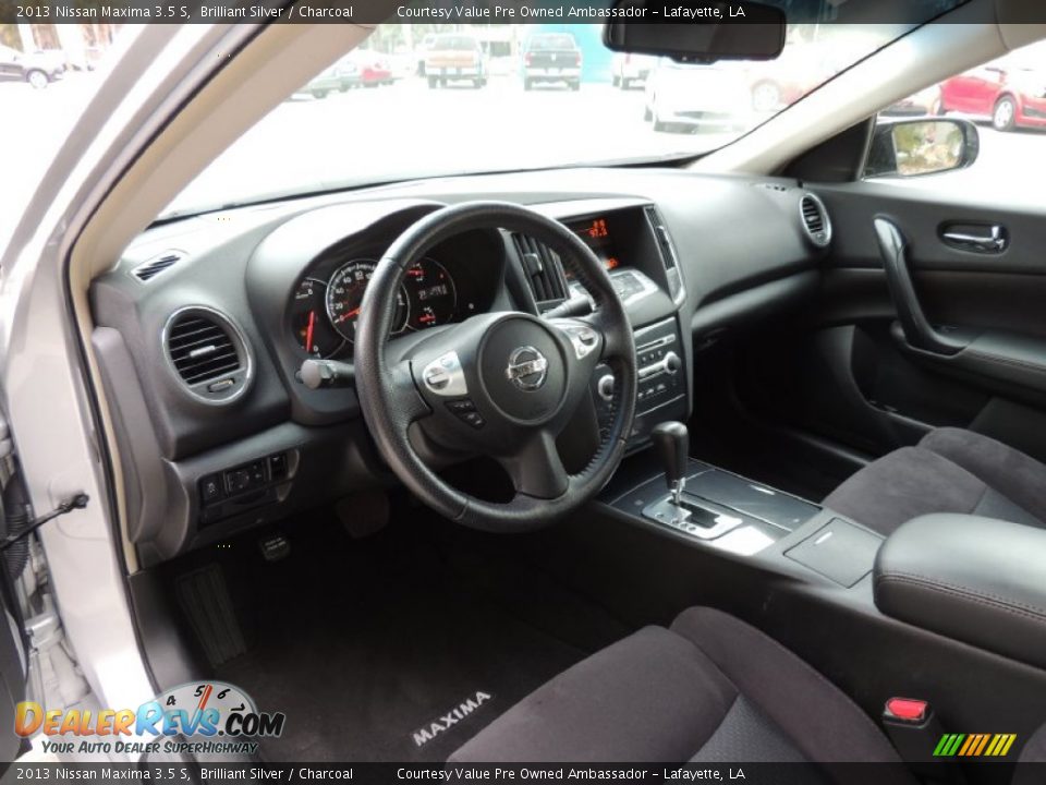 2013 Nissan Maxima 3.5 S Brilliant Silver / Charcoal Photo #13