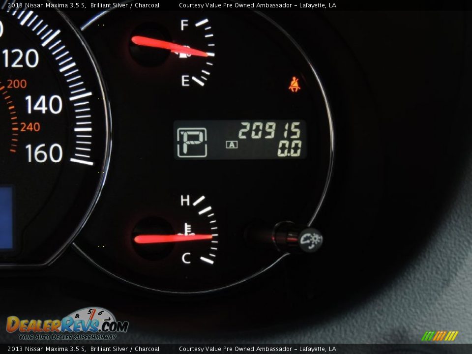 2013 Nissan Maxima 3.5 S Brilliant Silver / Charcoal Photo #17