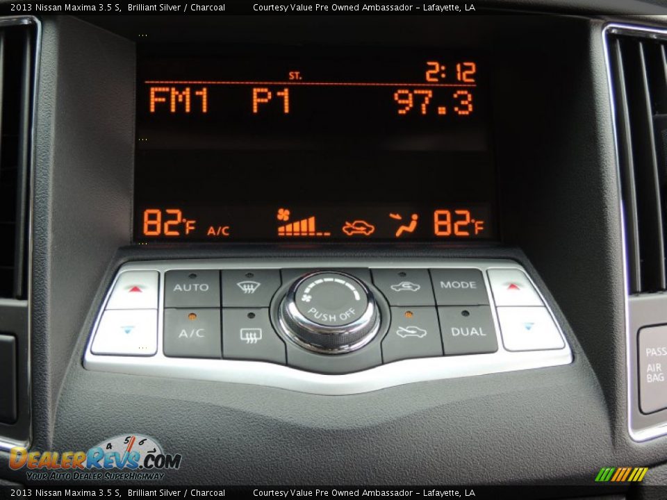 2013 Nissan Maxima 3.5 S Brilliant Silver / Charcoal Photo #19