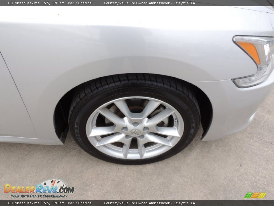 2013 Nissan Maxima 3.5 S Brilliant Silver / Charcoal Photo #25