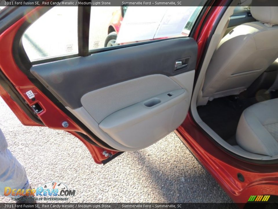 2011 Ford Fusion SE Red Candy Metallic / Medium Light Stone Photo #7