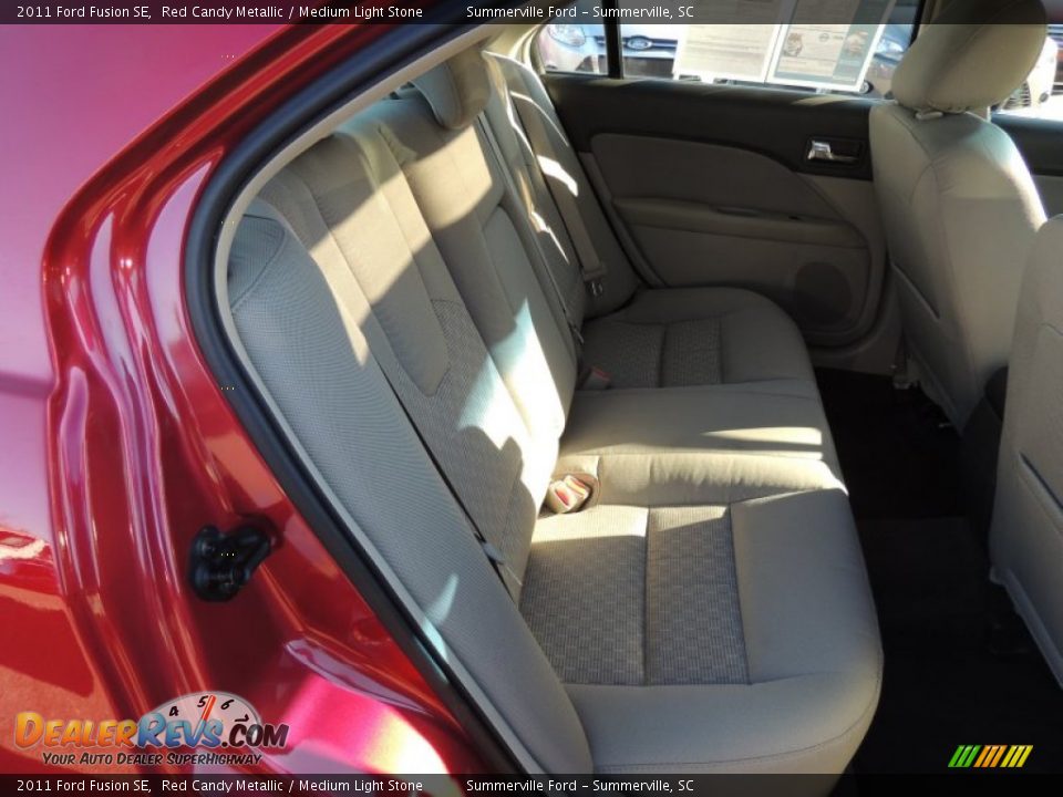 2011 Ford Fusion SE Red Candy Metallic / Medium Light Stone Photo #10