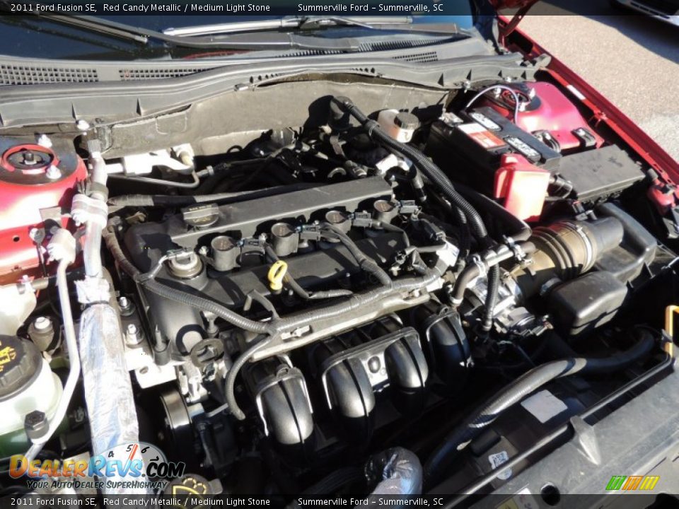 2011 Ford Fusion SE Red Candy Metallic / Medium Light Stone Photo #18