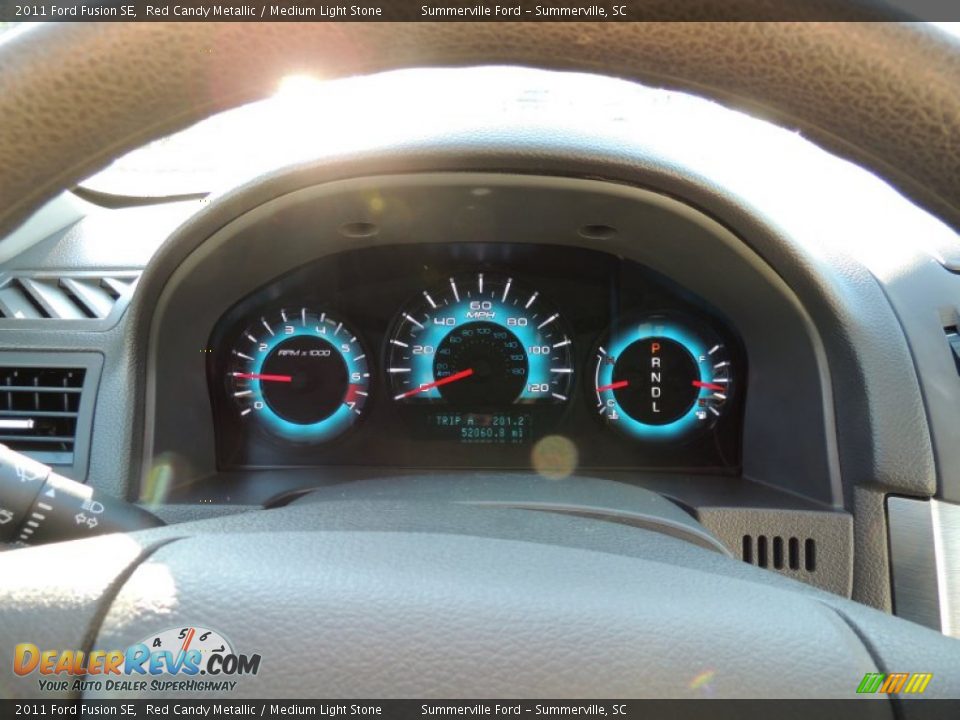 2011 Ford Fusion SE Red Candy Metallic / Medium Light Stone Photo #22