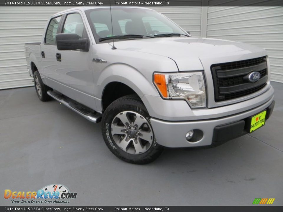 2014 Ford F150 STX SuperCrew Ingot Silver / Steel Grey Photo #1