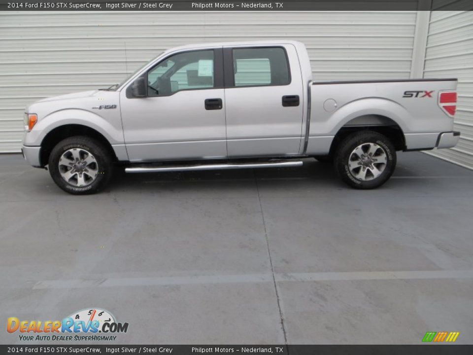 2014 Ford F150 STX SuperCrew Ingot Silver / Steel Grey Photo #6
