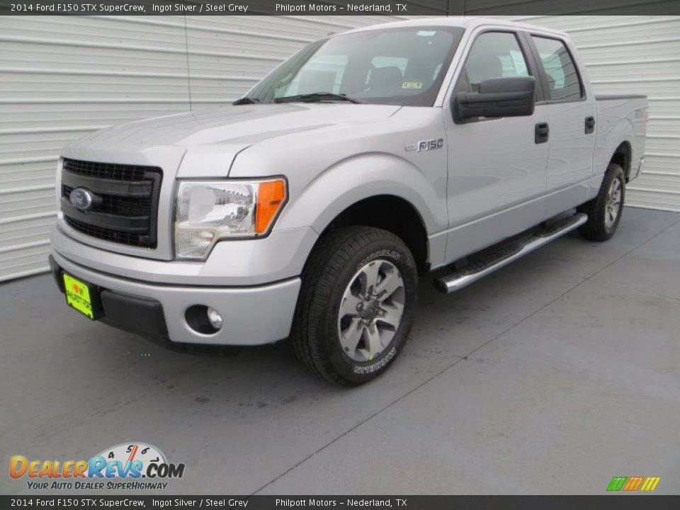 2014 Ford F150 STX SuperCrew Ingot Silver / Steel Grey Photo #7