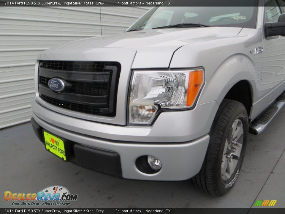 2014 Ford F150 STX SuperCrew Ingot Silver / Steel Grey Photo #11