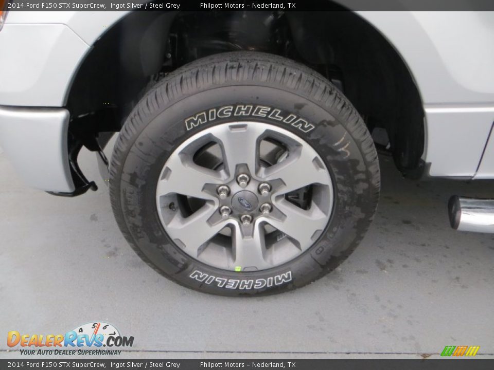 2014 Ford F150 STX SuperCrew Ingot Silver / Steel Grey Photo #12