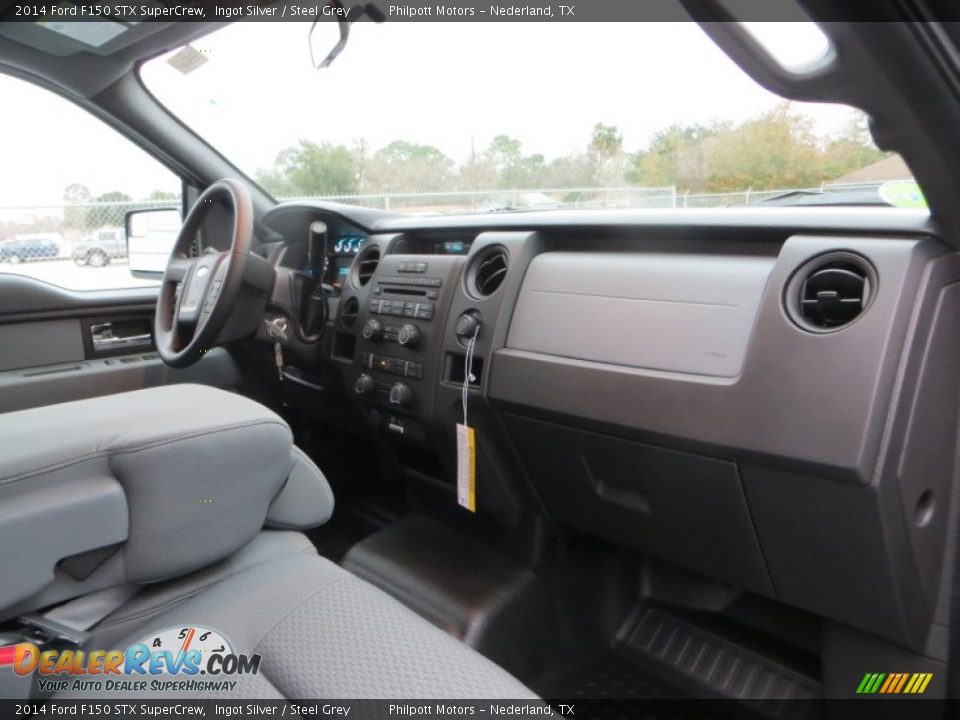 2014 Ford F150 STX SuperCrew Ingot Silver / Steel Grey Photo #21