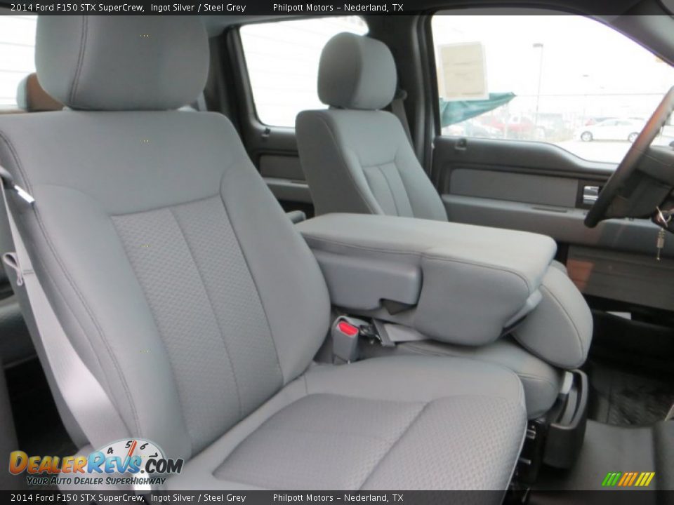 2014 Ford F150 STX SuperCrew Ingot Silver / Steel Grey Photo #22