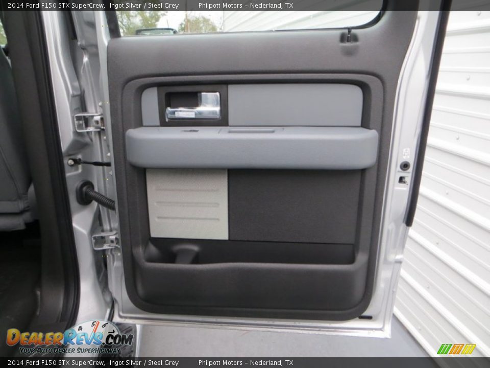2014 Ford F150 STX SuperCrew Ingot Silver / Steel Grey Photo #23