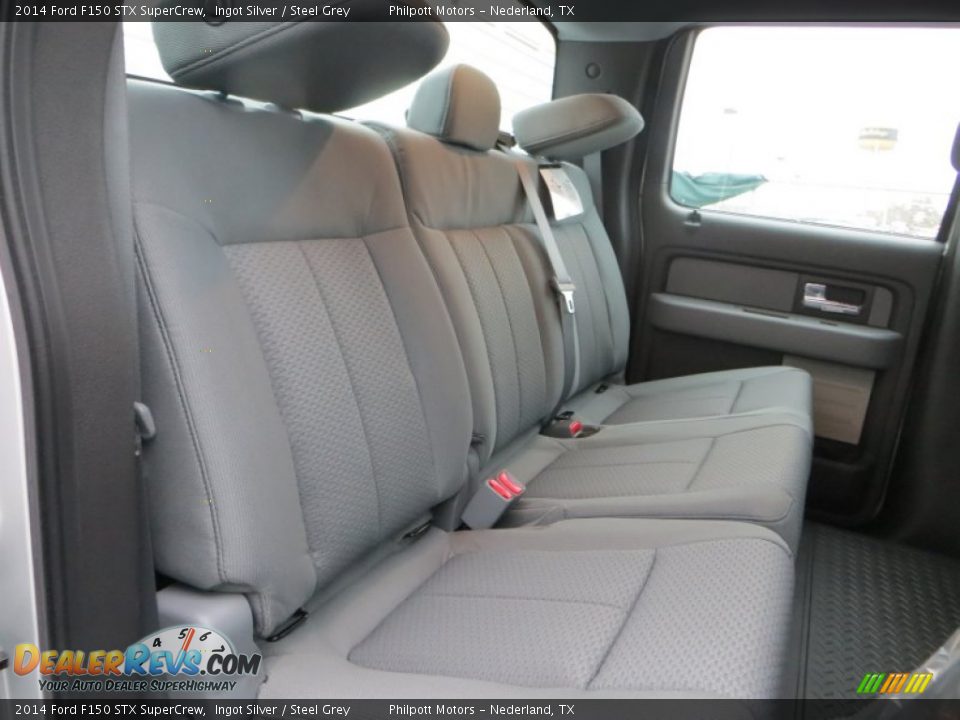 2014 Ford F150 STX SuperCrew Ingot Silver / Steel Grey Photo #24
