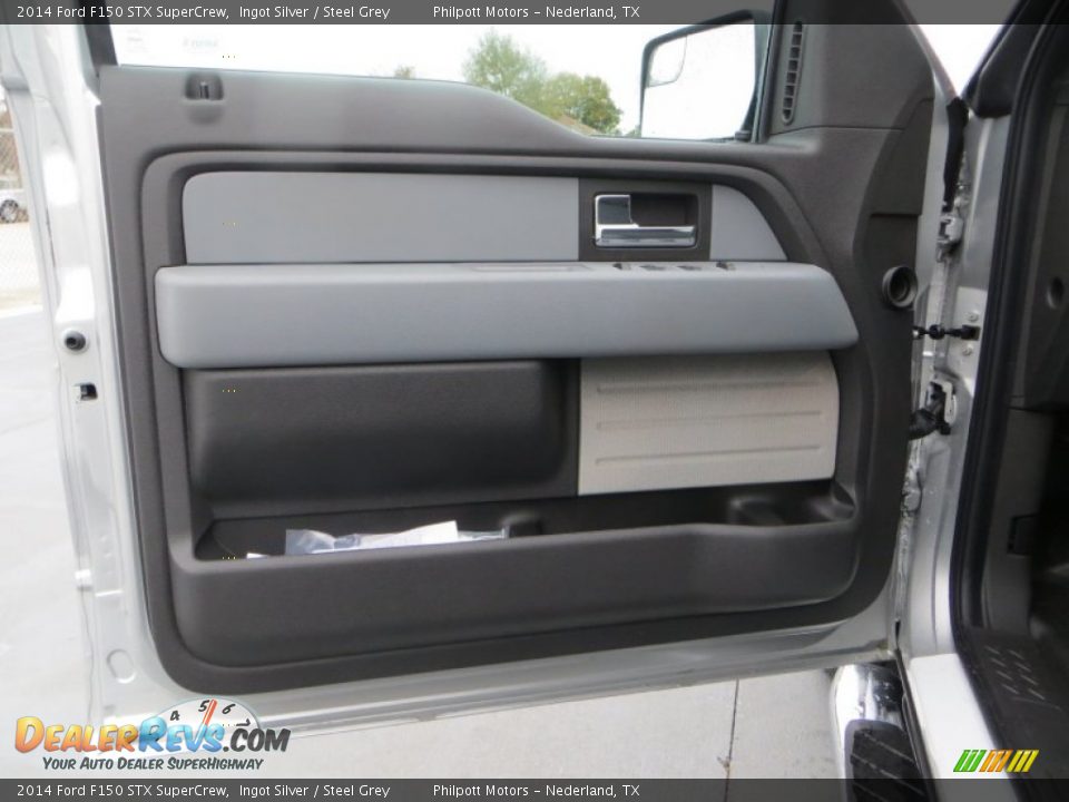 2014 Ford F150 STX SuperCrew Ingot Silver / Steel Grey Photo #25