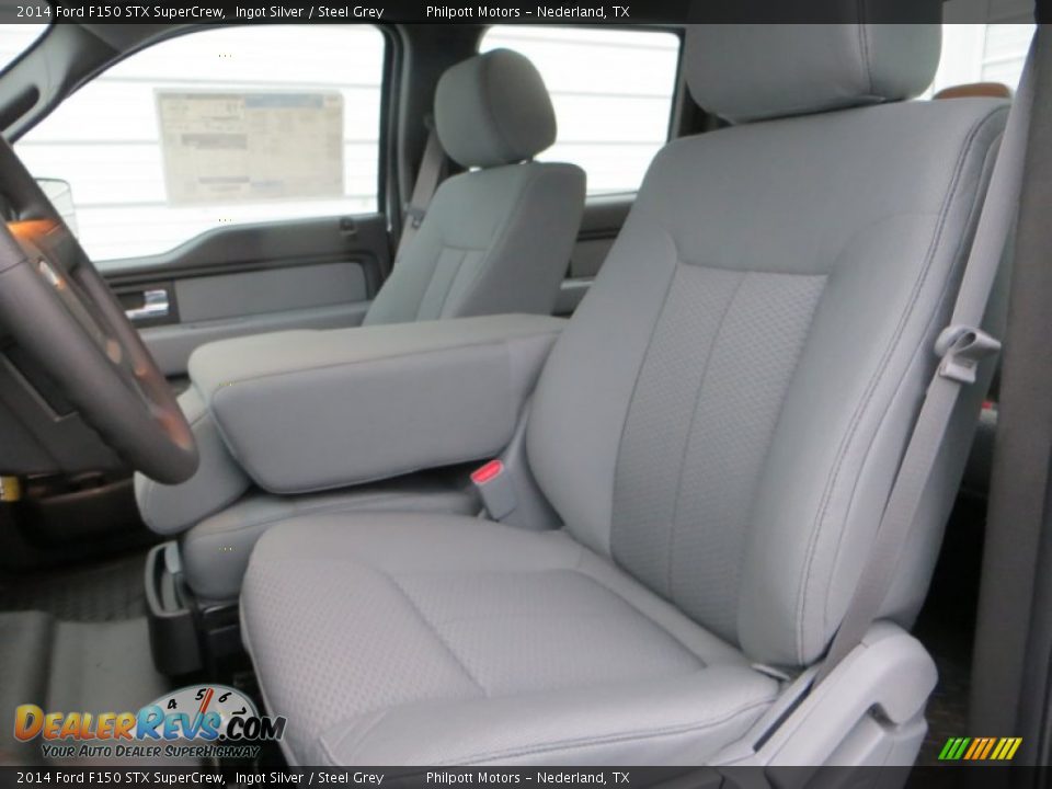 2014 Ford F150 STX SuperCrew Ingot Silver / Steel Grey Photo #27