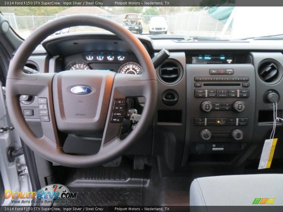 2014 Ford F150 STX SuperCrew Ingot Silver / Steel Grey Photo #29