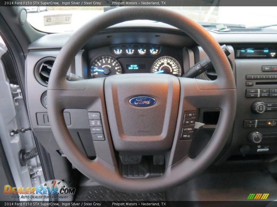2014 Ford F150 STX SuperCrew Ingot Silver / Steel Grey Photo #32
