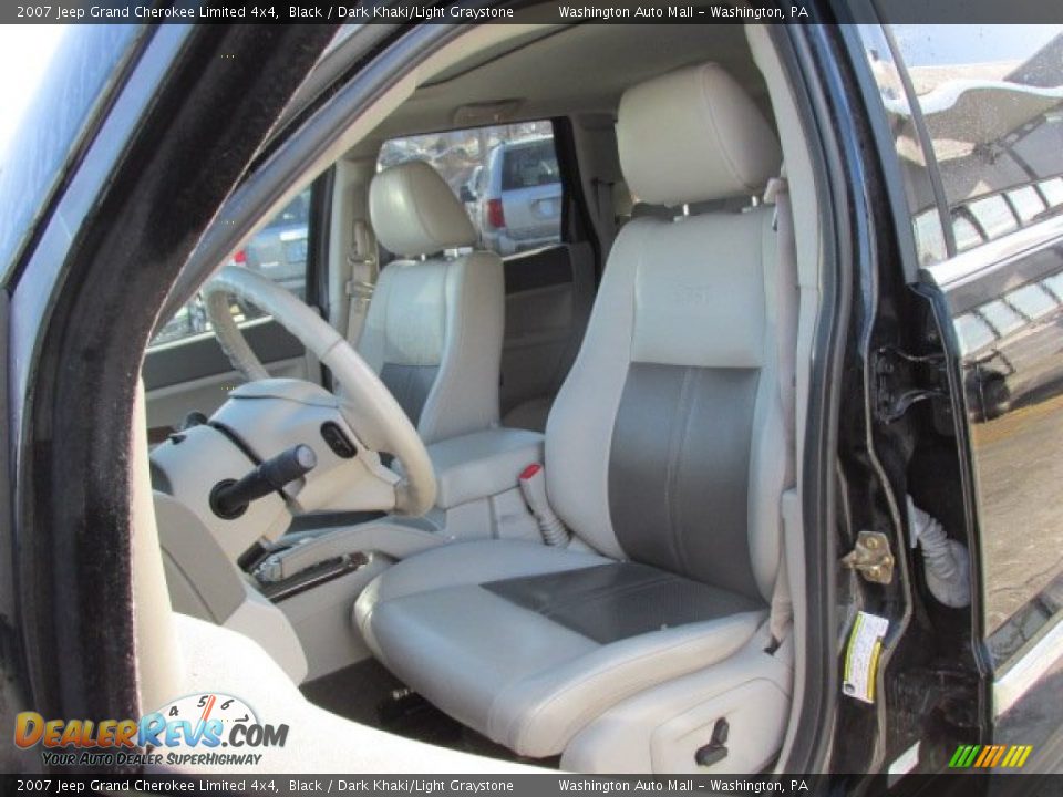 2007 Jeep Grand Cherokee Limited 4x4 Black / Dark Khaki/Light Graystone Photo #13