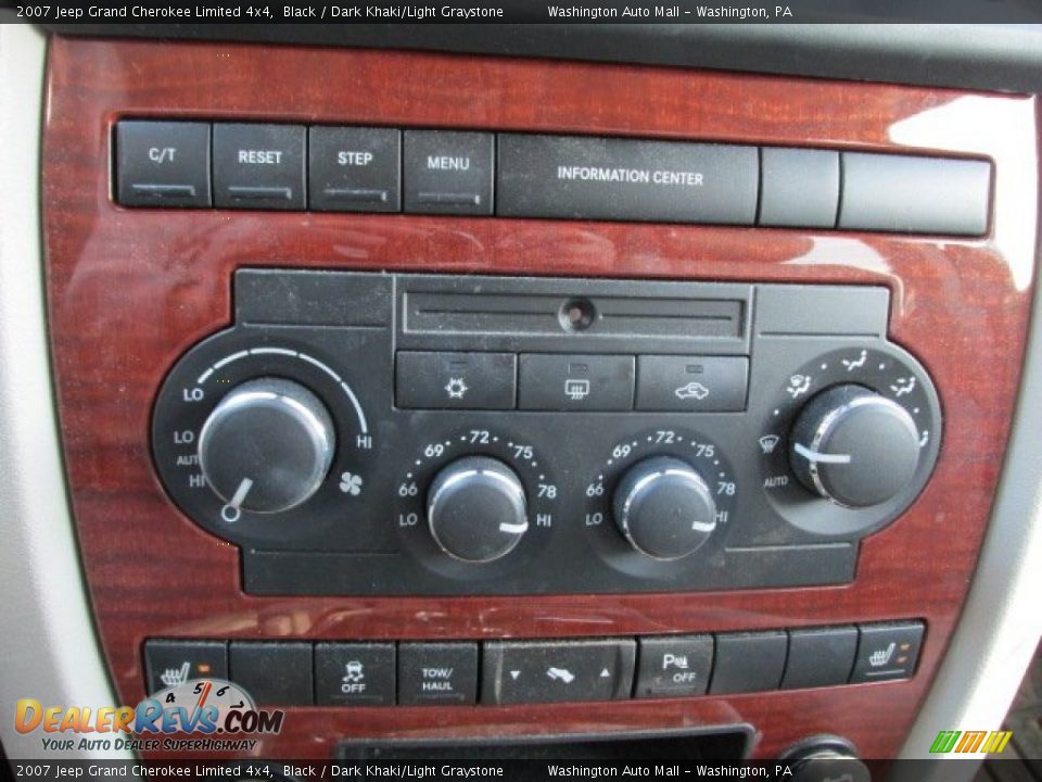 2007 Jeep Grand Cherokee Limited 4x4 Black / Dark Khaki/Light Graystone Photo #14