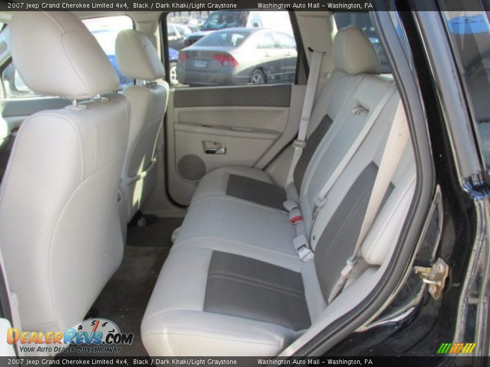 2007 Jeep Grand Cherokee Limited 4x4 Black / Dark Khaki/Light Graystone Photo #17