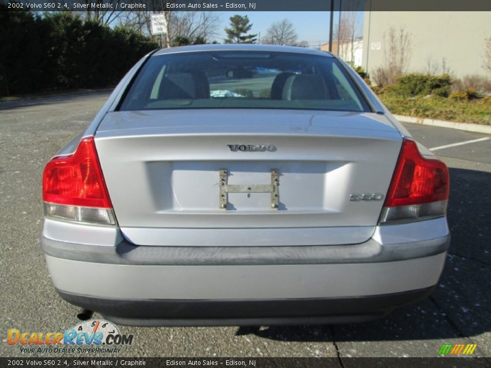 2002 Volvo S60 2.4 Silver Metallic / Graphite Photo #6