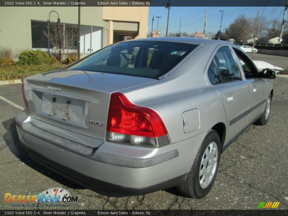 2002 Volvo S60 2.4 Silver Metallic / Graphite Photo #7