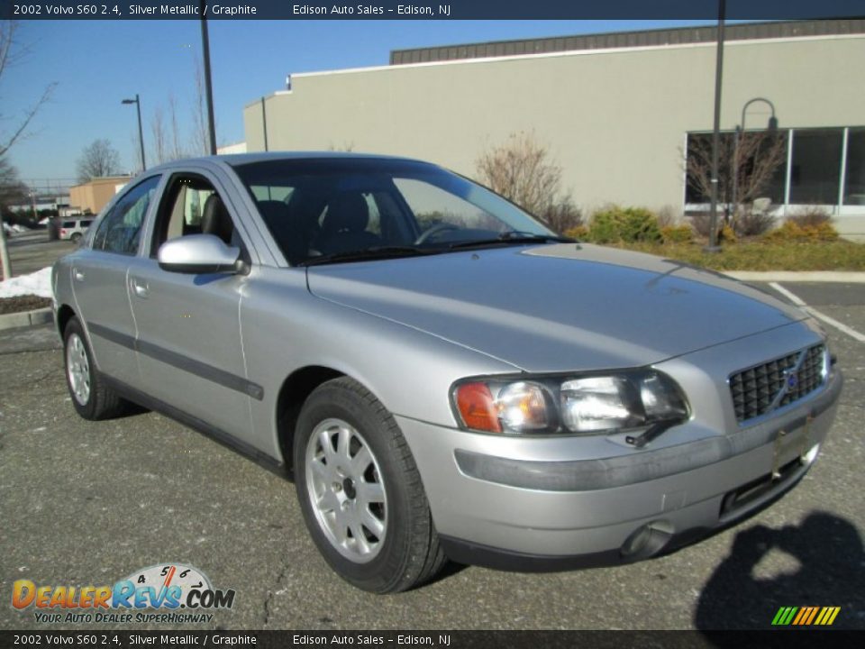 2002 Volvo S60 2.4 Silver Metallic / Graphite Photo #11