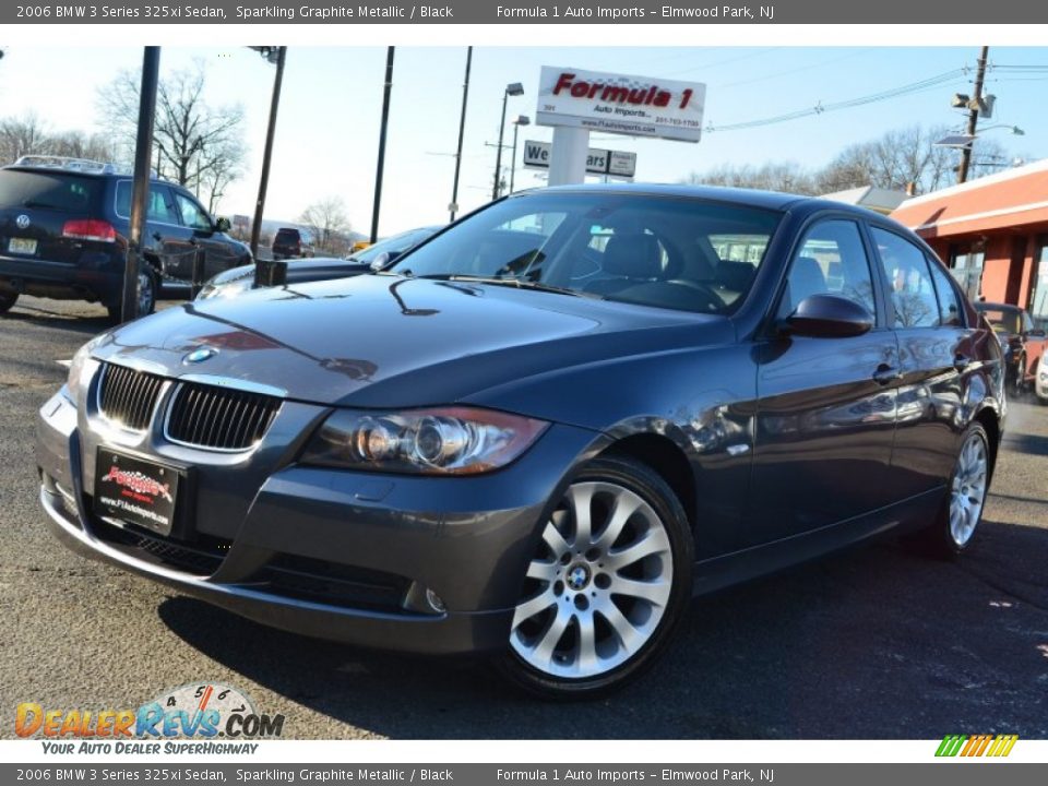 2006 BMW 3 Series 325xi Sedan Sparkling Graphite Metallic / Black Photo #1