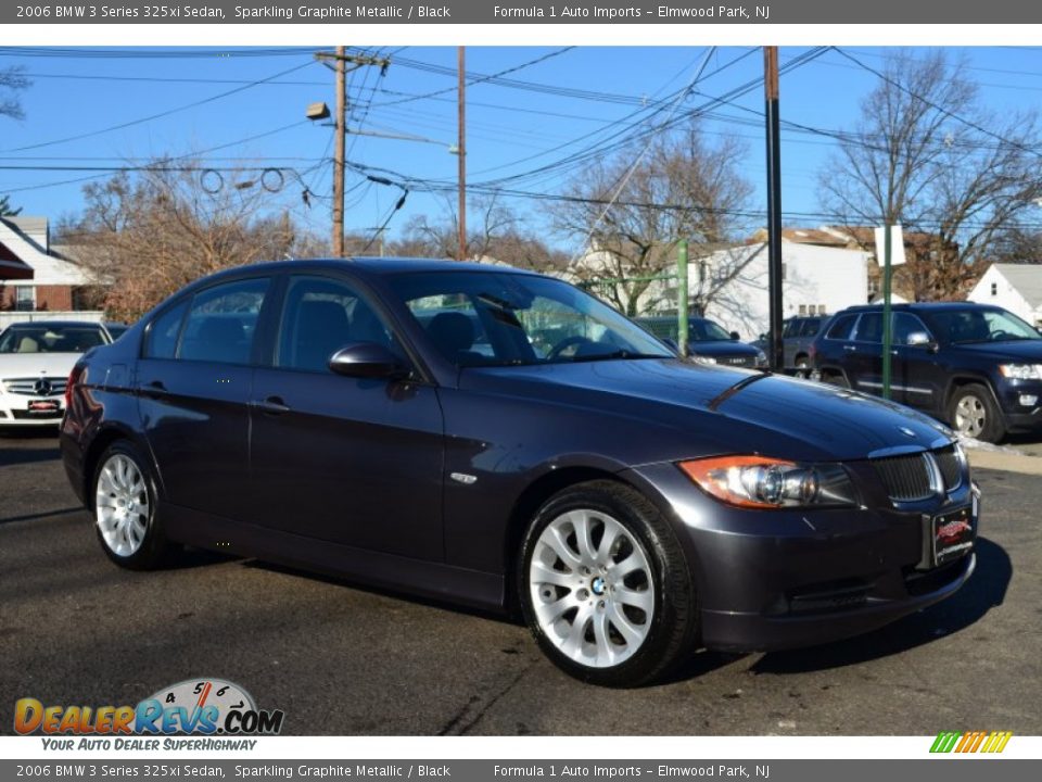 2006 BMW 3 Series 325xi Sedan Sparkling Graphite Metallic / Black Photo #3