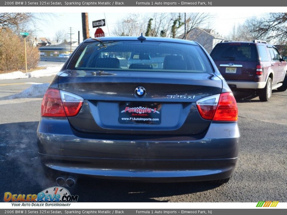 2006 BMW 3 Series 325xi Sedan Sparkling Graphite Metallic / Black Photo #6