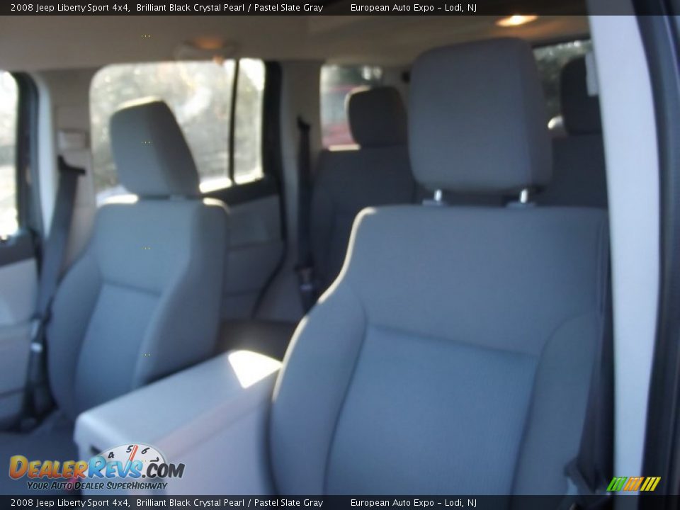 2008 Jeep Liberty Sport 4x4 Brilliant Black Crystal Pearl / Pastel Slate Gray Photo #9