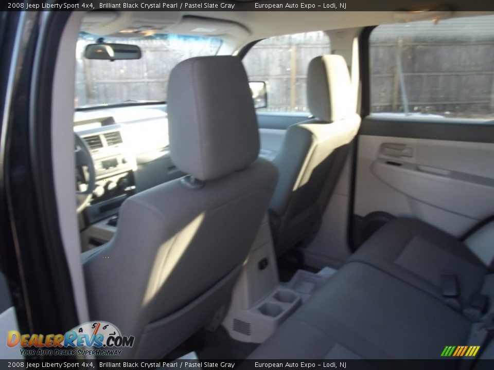 2008 Jeep Liberty Sport 4x4 Brilliant Black Crystal Pearl / Pastel Slate Gray Photo #10