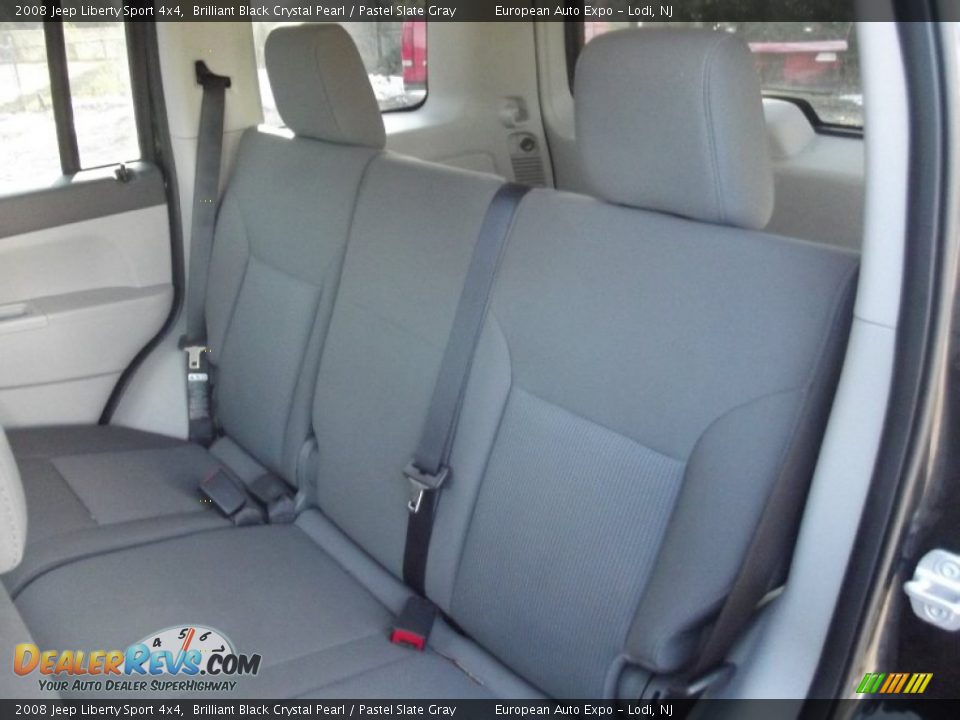 2008 Jeep Liberty Sport 4x4 Brilliant Black Crystal Pearl / Pastel Slate Gray Photo #11