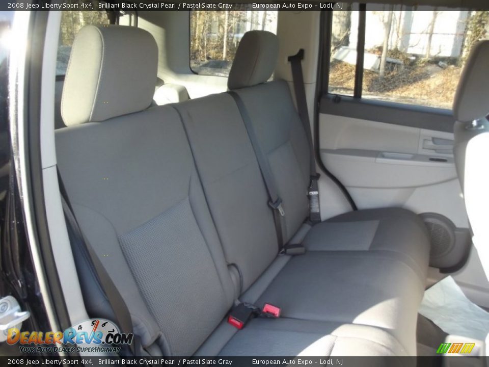 2008 Jeep Liberty Sport 4x4 Brilliant Black Crystal Pearl / Pastel Slate Gray Photo #13