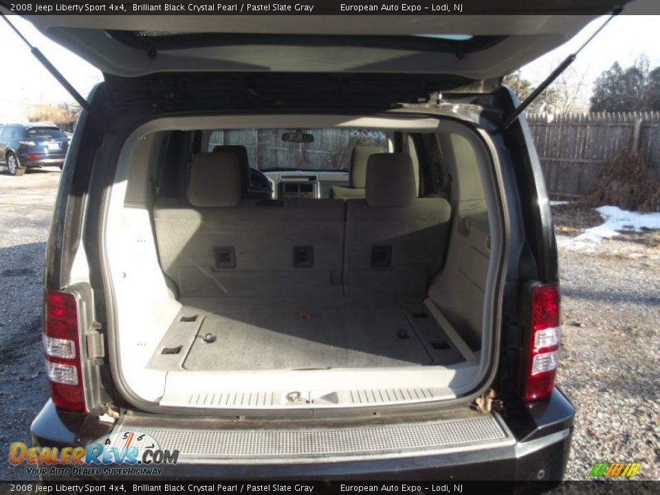 2008 Jeep Liberty Sport 4x4 Brilliant Black Crystal Pearl / Pastel Slate Gray Photo #17