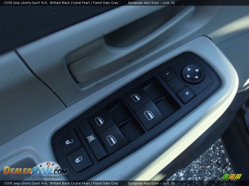 2008 Jeep Liberty Sport 4x4 Brilliant Black Crystal Pearl / Pastel Slate Gray Photo #18