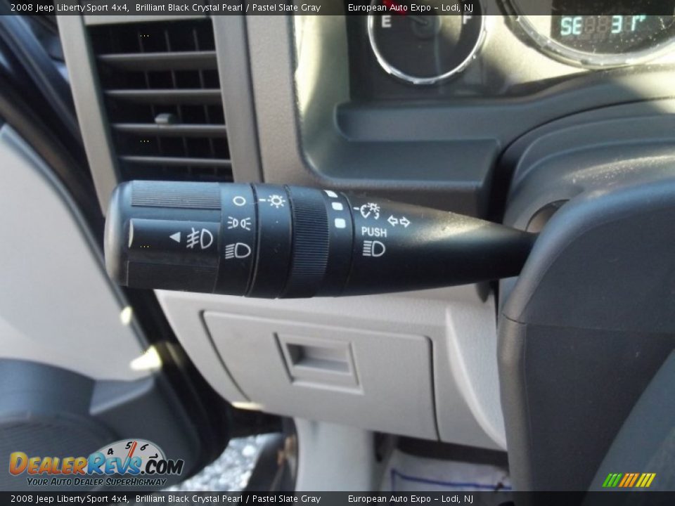 2008 Jeep Liberty Sport 4x4 Brilliant Black Crystal Pearl / Pastel Slate Gray Photo #21