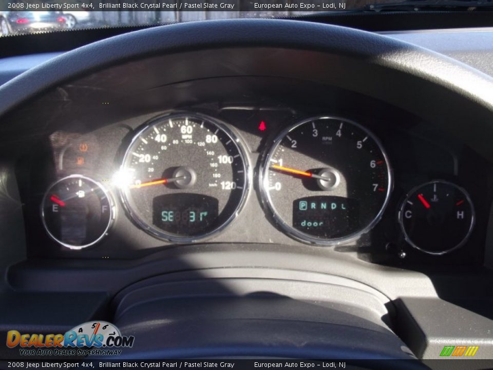 2008 Jeep Liberty Sport 4x4 Brilliant Black Crystal Pearl / Pastel Slate Gray Photo #22