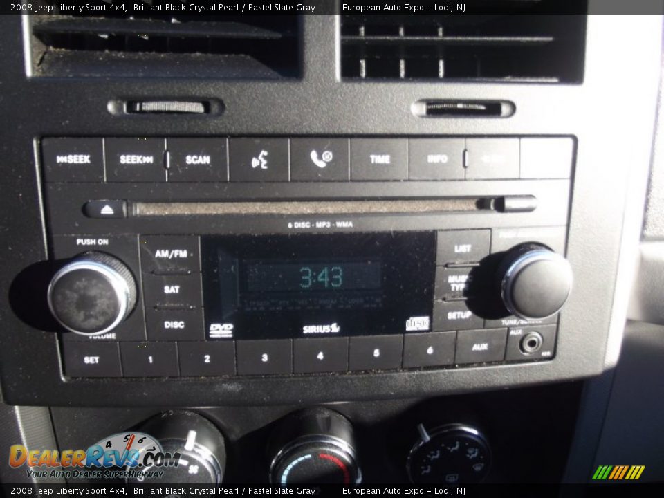 2008 Jeep Liberty Sport 4x4 Brilliant Black Crystal Pearl / Pastel Slate Gray Photo #24