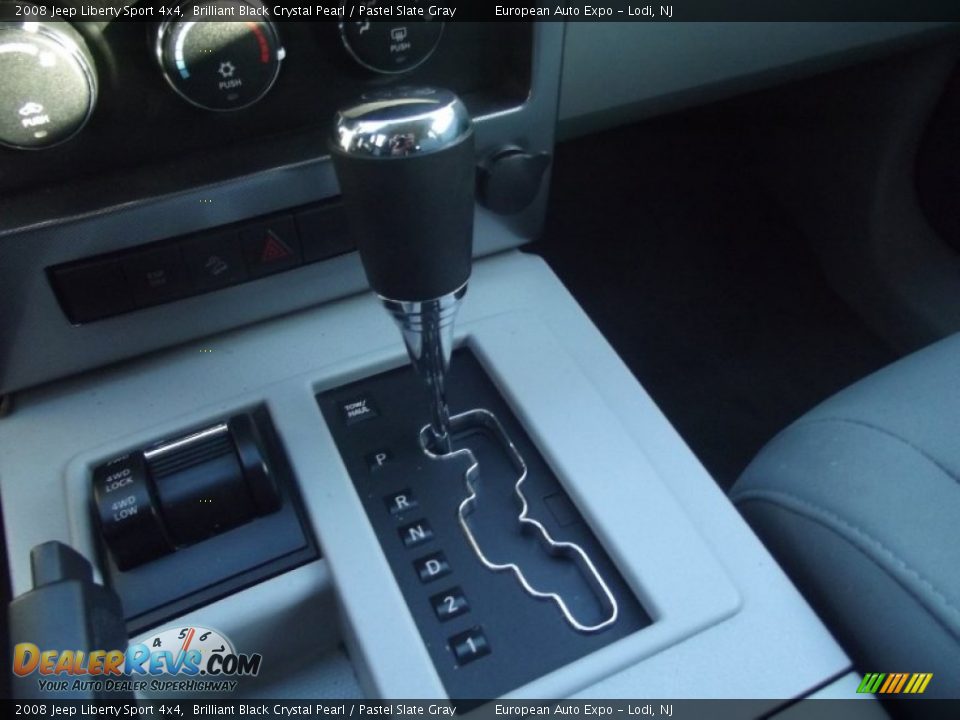 2008 Jeep Liberty Sport 4x4 Brilliant Black Crystal Pearl / Pastel Slate Gray Photo #28