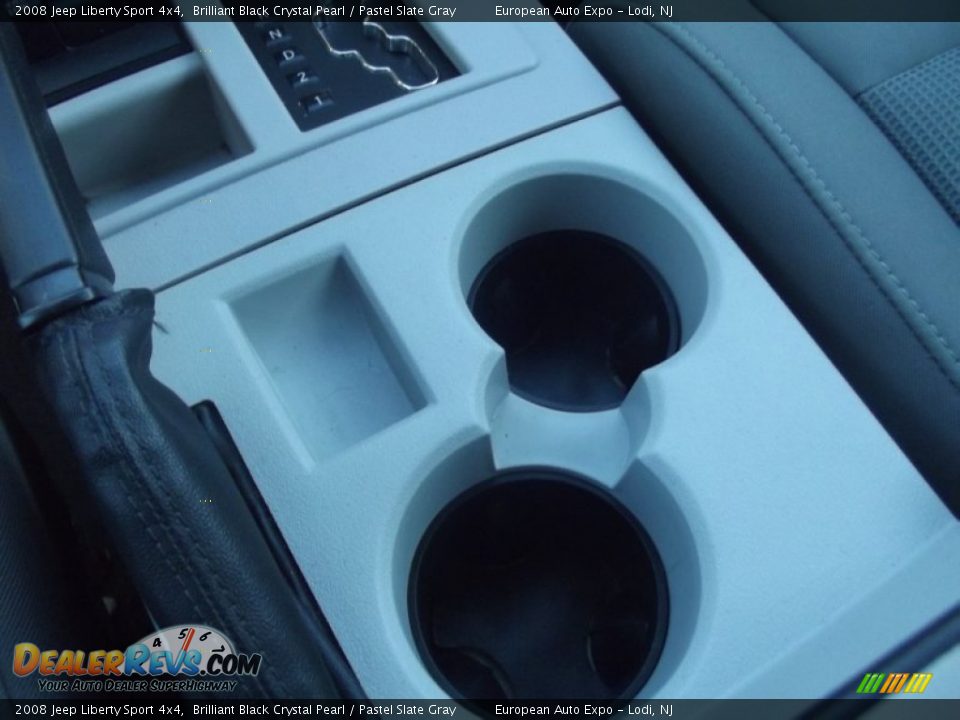 2008 Jeep Liberty Sport 4x4 Brilliant Black Crystal Pearl / Pastel Slate Gray Photo #29