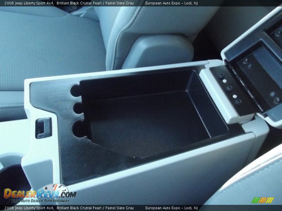 2008 Jeep Liberty Sport 4x4 Brilliant Black Crystal Pearl / Pastel Slate Gray Photo #31